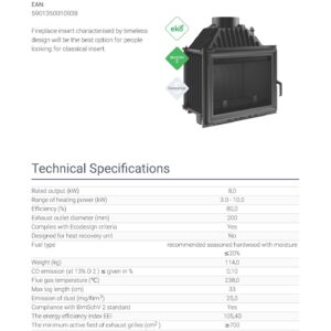 KRATKI MAJA PF ΙΣΙΟ 8KW SPECS