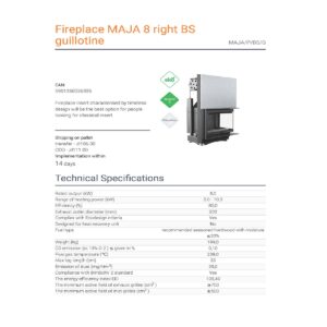 KRATKI MAJA P BS G ΔΕΞΙΑ ΓΩΝΙΑ ΣΥΡΟΜΕΝΗ 8KW SPECS