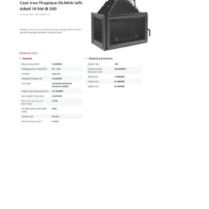 KRATKI OLIWIA L ΑΡΙΣΤΕΡΗ ΓΩΝΙΑ ΑΝΟΙΓΟΜΕΝΟ ECODESIGN 16KW SPECS